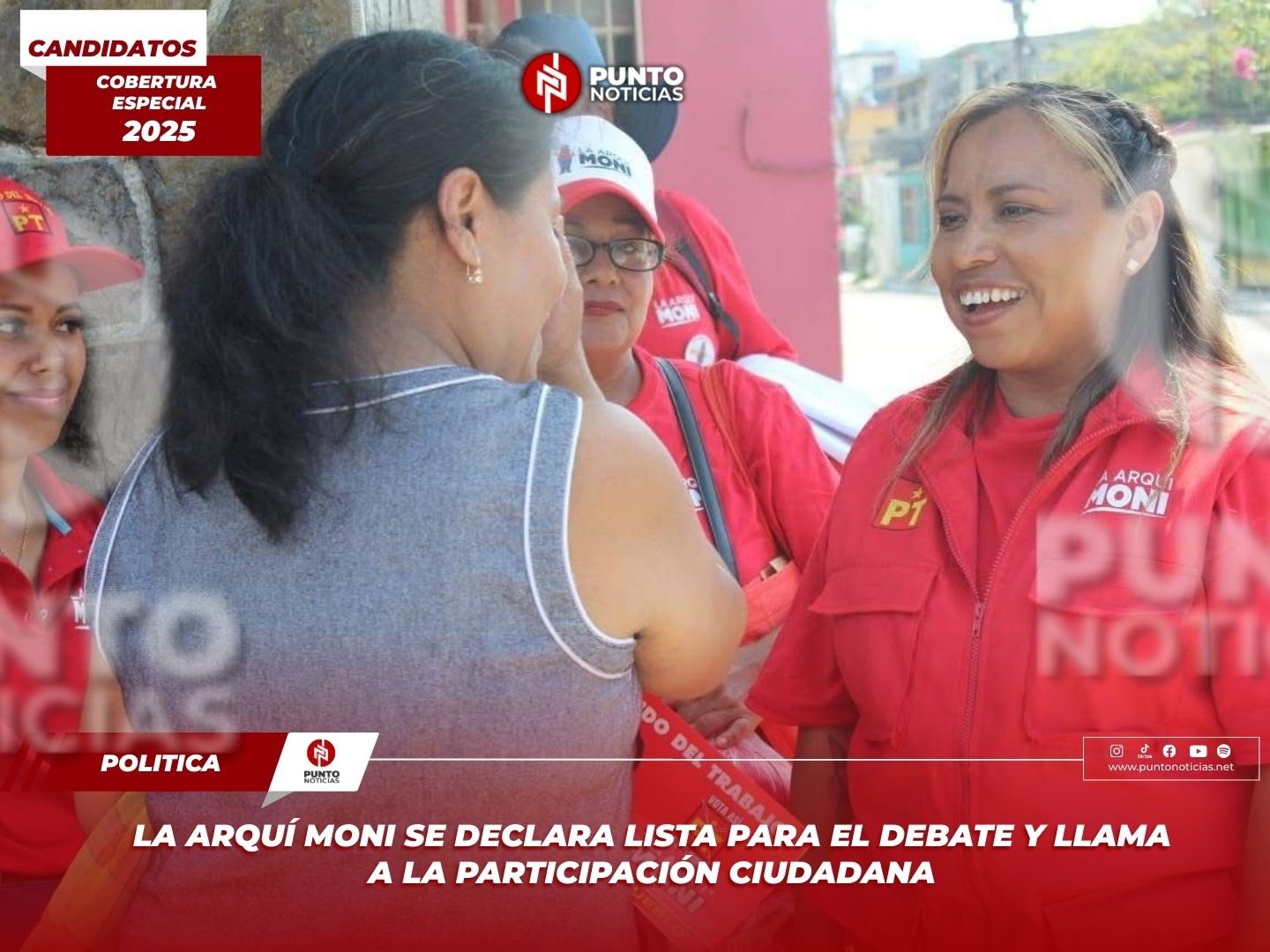 La Arquí Moni se declara lista para el debate y llama a la participación ciudadana