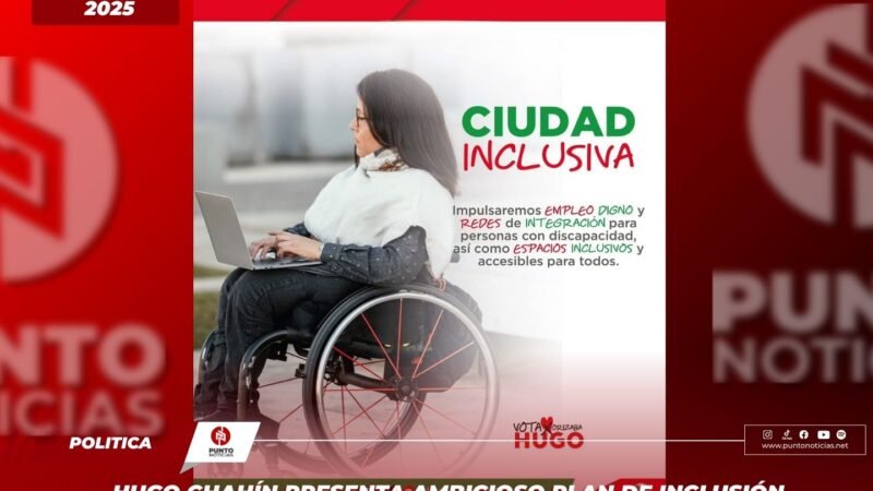 Hugo Chahín presenta ambicioso plan de inclusión para personas con discapacidad en Orizaba