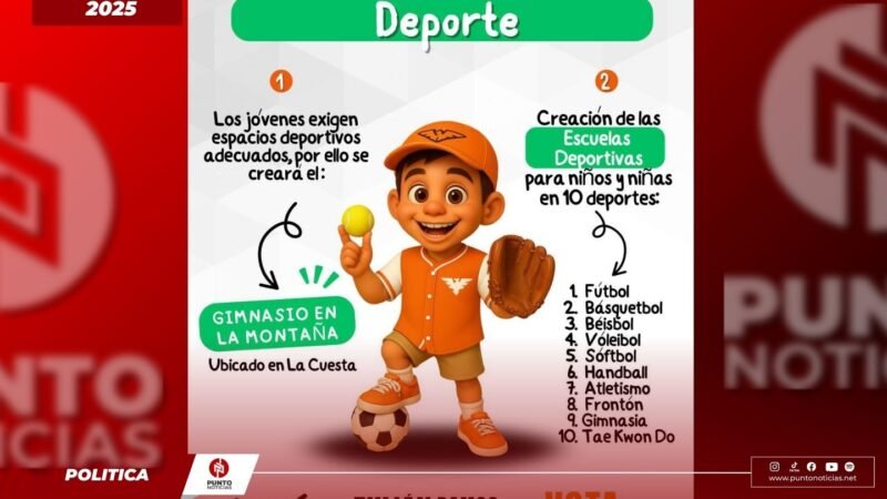 Julián Ramos apuesta por el deporte como motor de desarrollo en Camerino Z. Mendoza