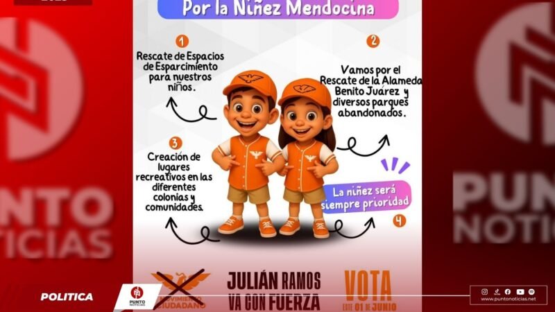 Julián Ramos propone un gobierno centrado en la niñez y el rescate de espacios públicos