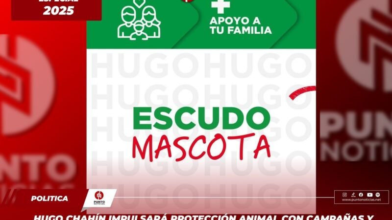 Hugo Chahín impulsará protección animal con campañas y chips de identificación gratuitos
