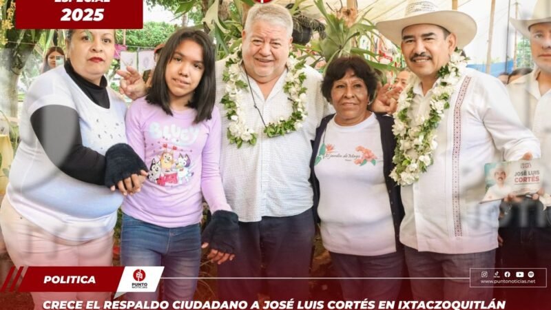 Crece el respaldo ciudadano a José Luis Cortés en Ixtaczoquitlán