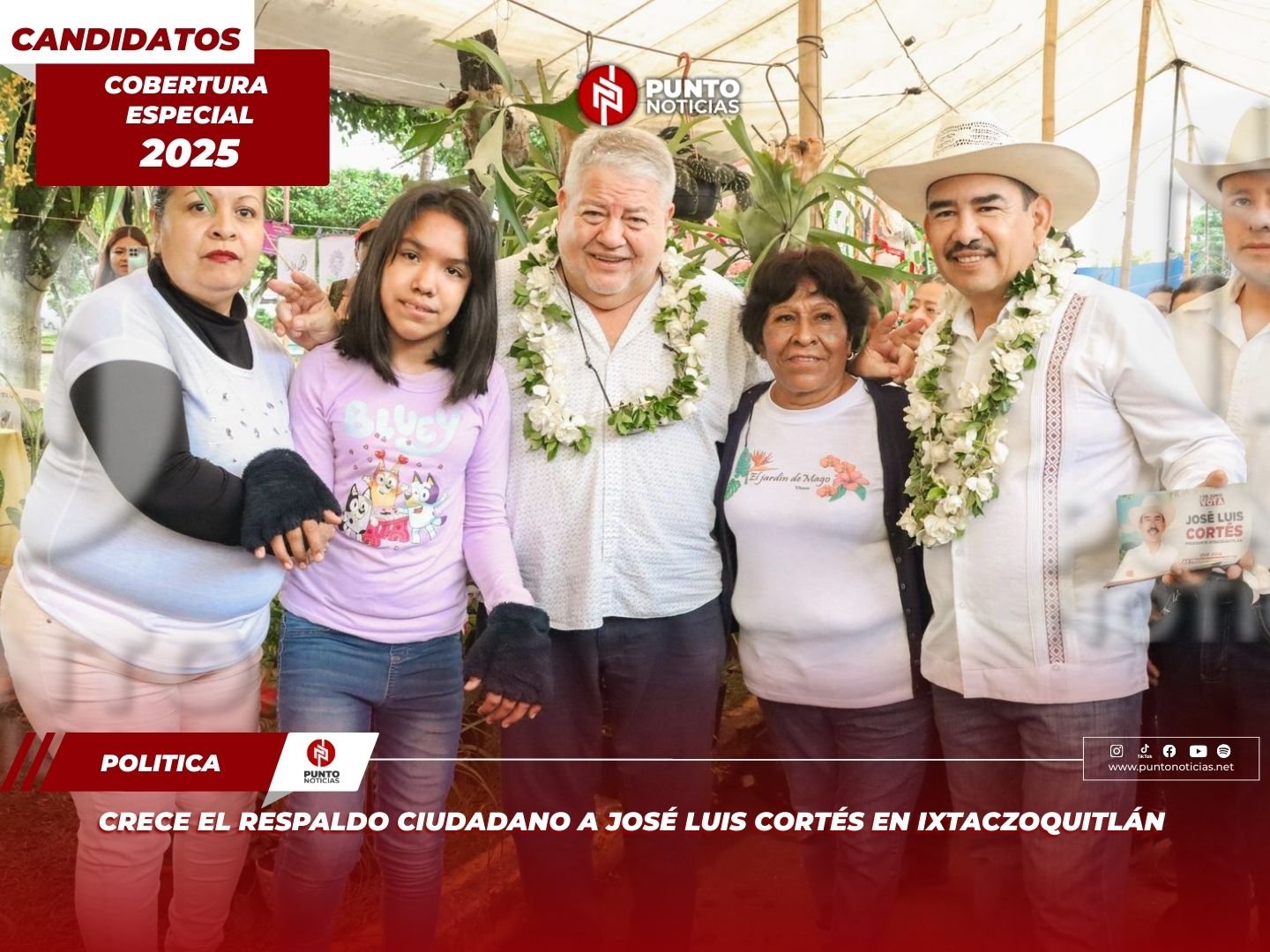 Crece el respaldo ciudadano a José Luis Cortés en Ixtaczoquitlán