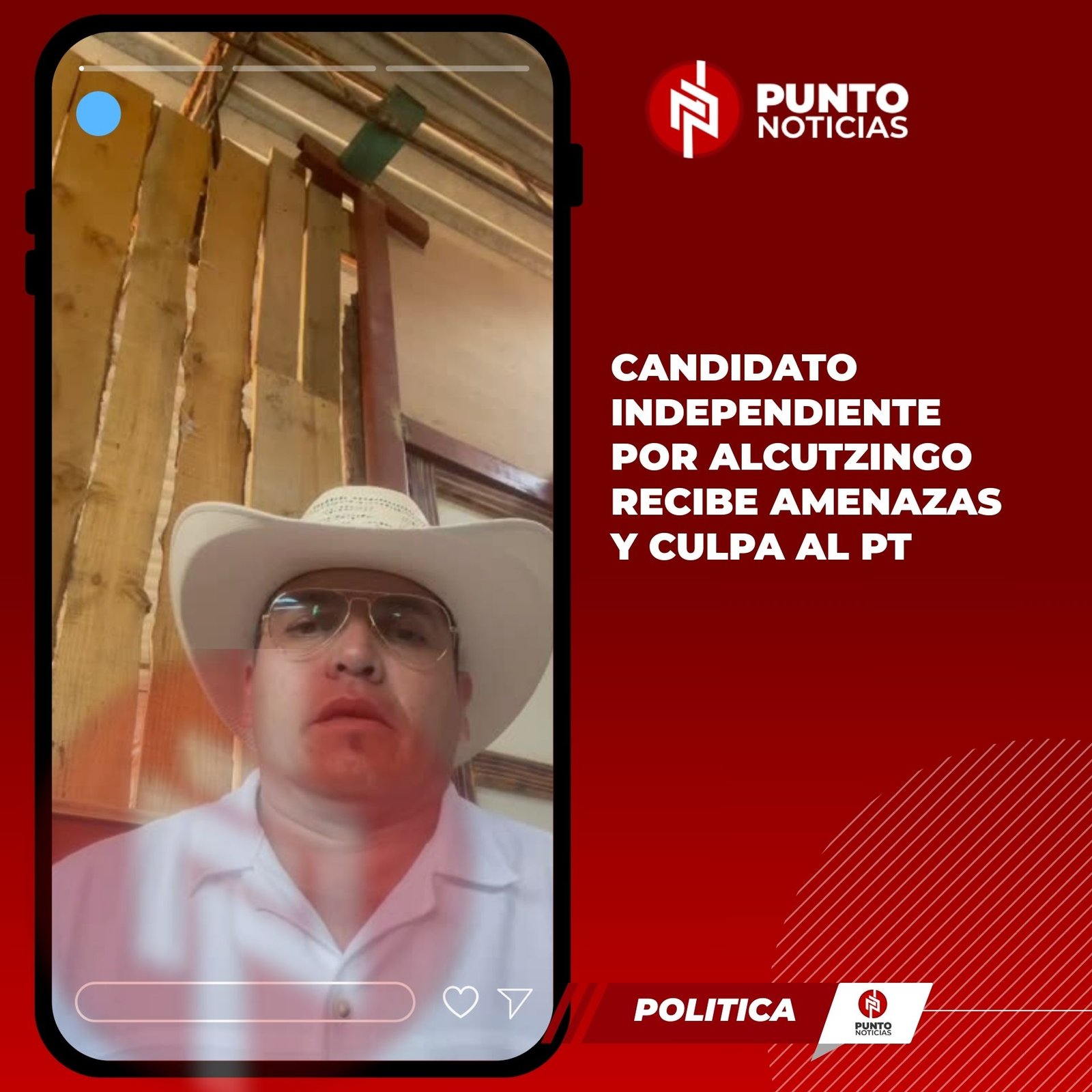 Candidato independiente por Acultzingo recibe amenazas y culpa al PT