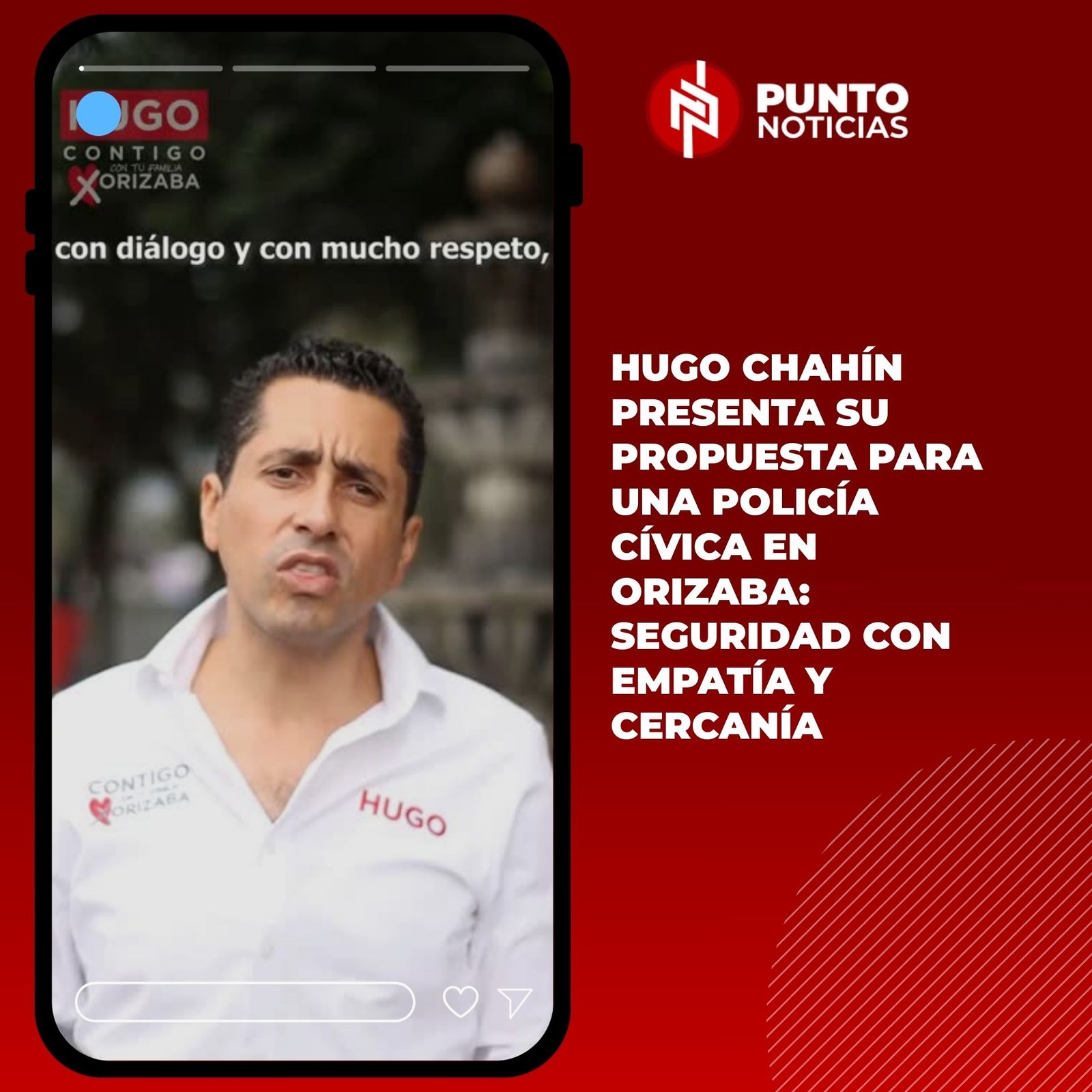 Hugo Chahín presenta su propuesta para una Policía Cívica en Orizaba: seguridad con empatía y cercanía