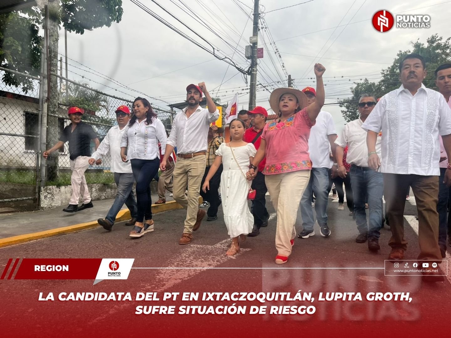 La candidata del PT en Ixtaczoquitlán, Lupita Groth, sufre situación de riesgo