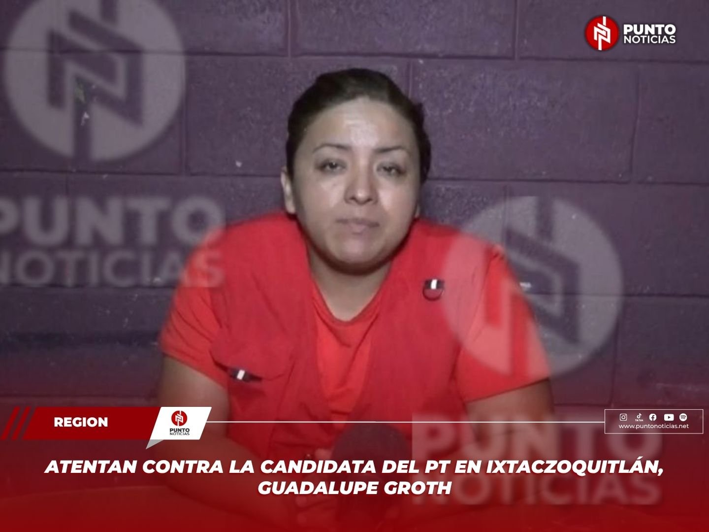 Atentan contra la candidata del PT en Ixtaczoquitlán, Guadalupe Groth