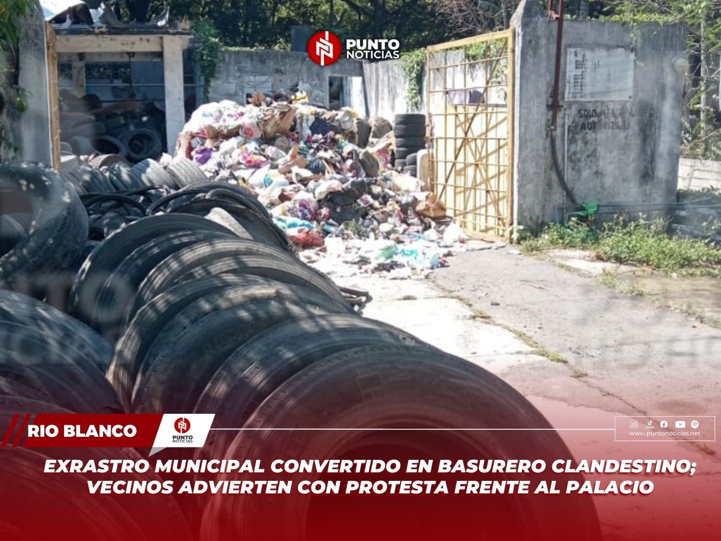 Exrastro municipal convertido en basurero clandestino; vecinos advierten con protesta frente al Palacio