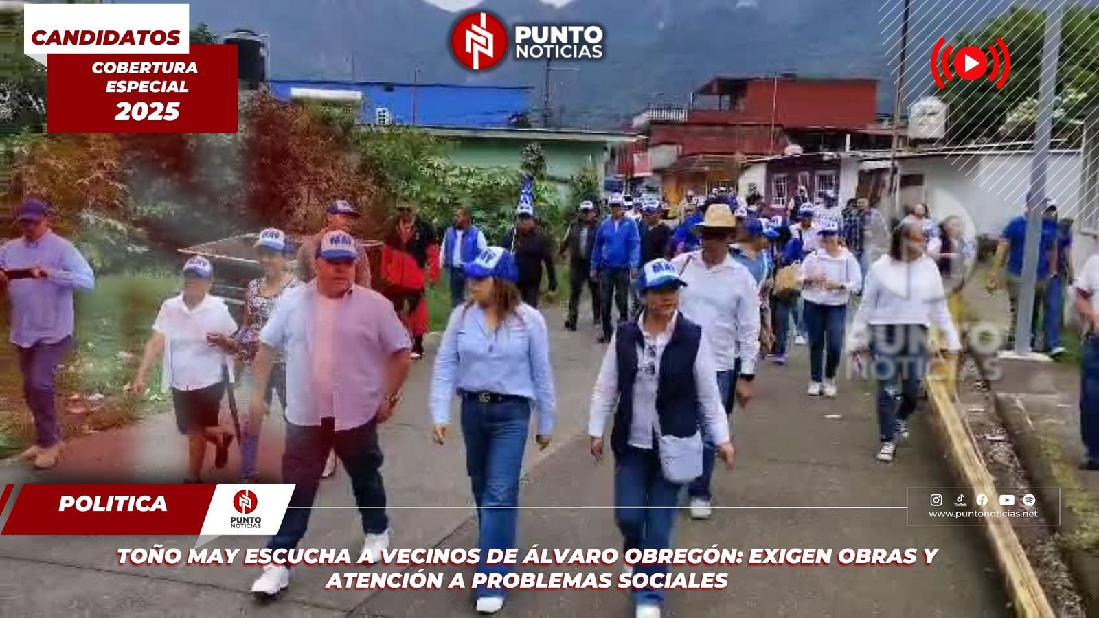 Toño May escucha a vecinos de Álvaro Obregón: exigen obras y atención a problemas sociales