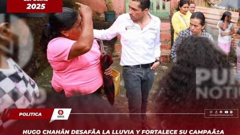 Hugo Chahín desafía la lluvia y fortalece su campaña con vecinos de Ojo de Agua y Pluviosilla