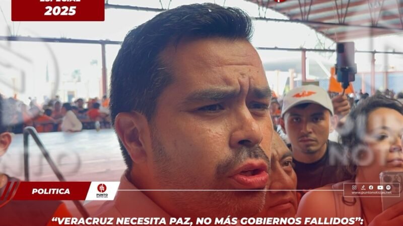 “Veracruz necesita paz, no más gobiernos fallidos”: Álvarez Máynez