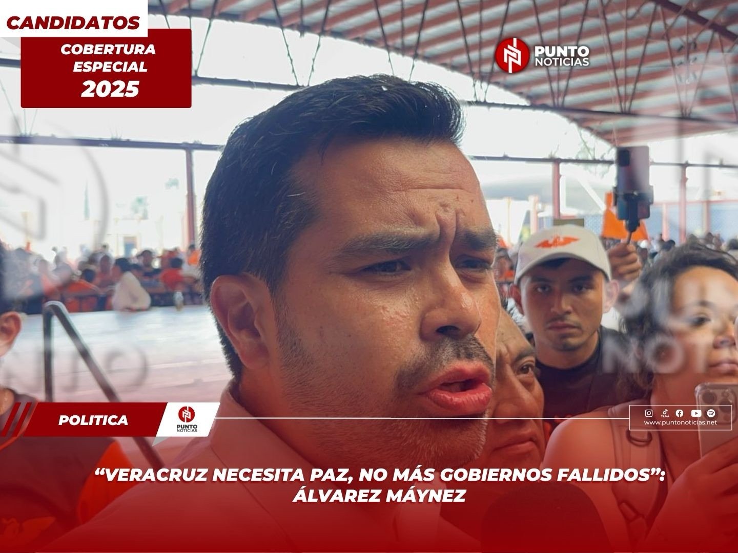 “Veracruz necesita paz, no más gobiernos fallidos”: Álvarez Máynez
