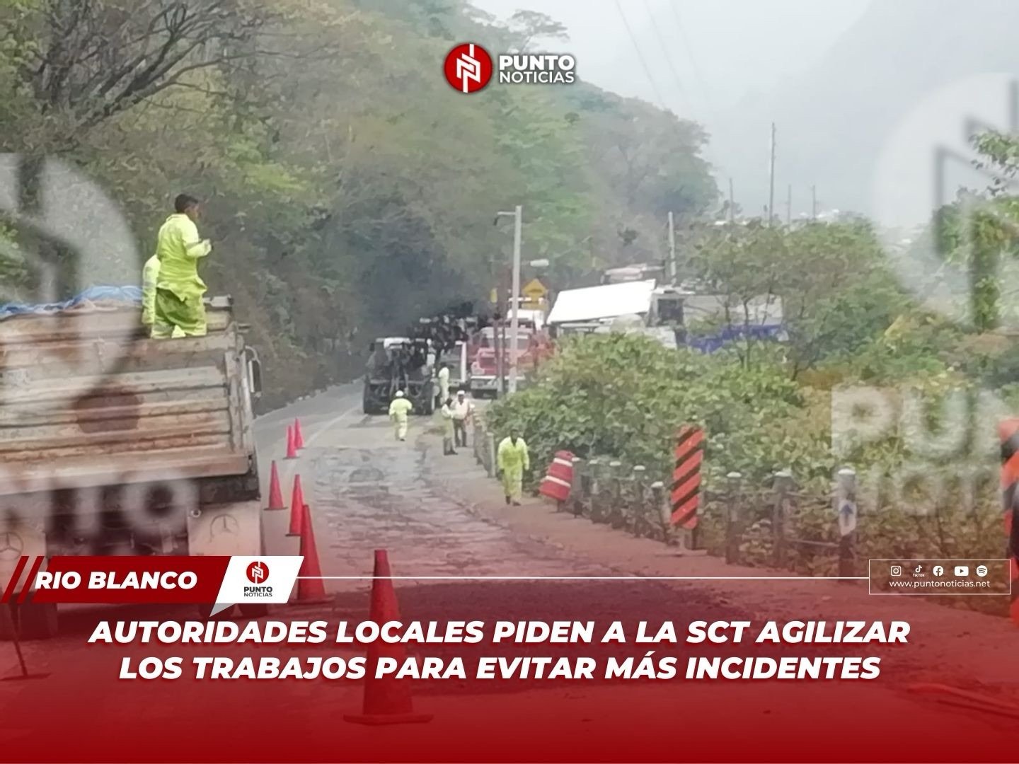 Autoridades locales piden a la SCT agilizar los trabajos para evitar más incidentes