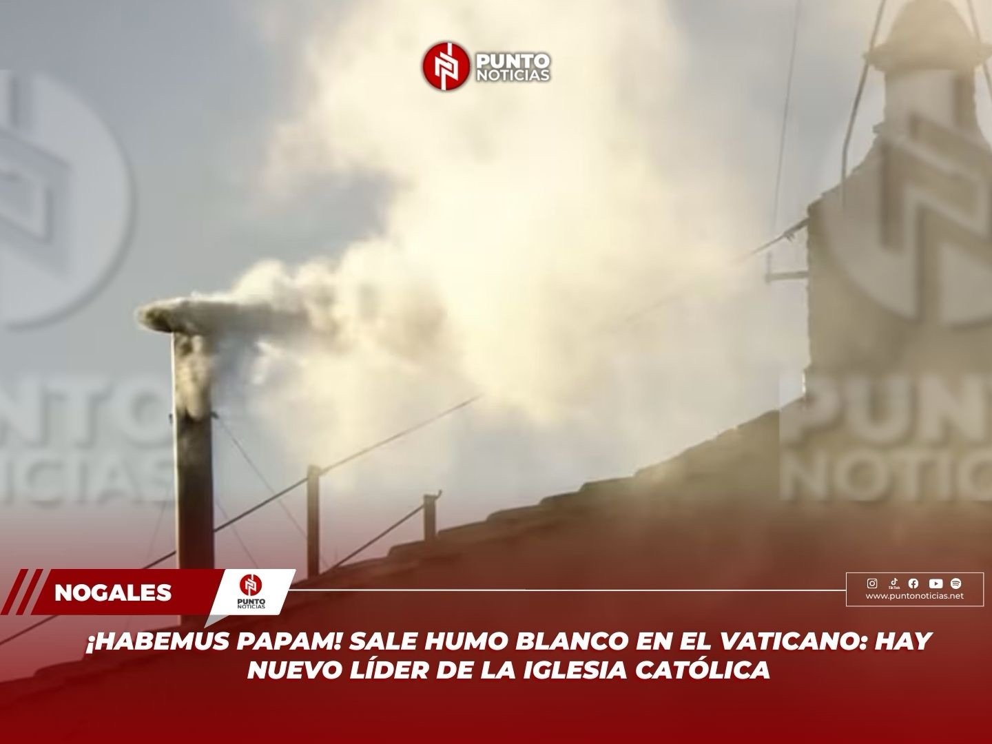 ¡HABEMUS PAPAM! SALE HUMO BLANCO EN EL VATICANO: HAY NUEVO LÍDER DE LA IGLESIA CATÓLICA