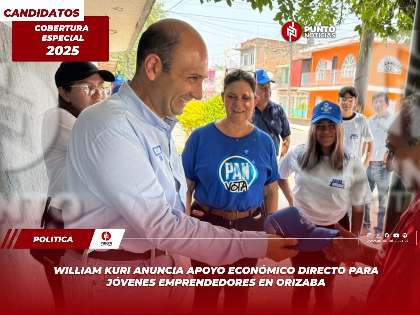 William Kuri anuncia apoyo económico directo para jóvenes emprendedores en Orizaba