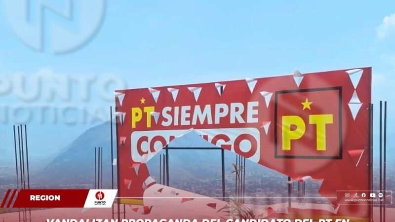 Vandalizan propaganda del candidato del PT en Camerino Z. Mendoza