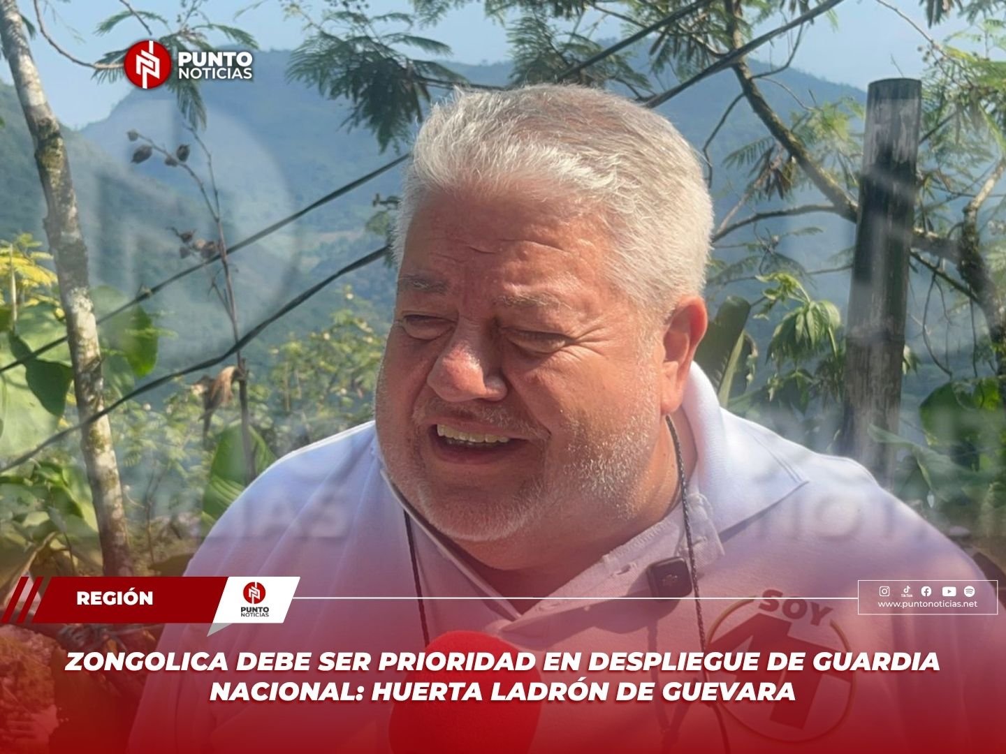 Zongolica debe ser prioridad en despliegue de Guardia Nacional: Huerta Ladrón de Guevara