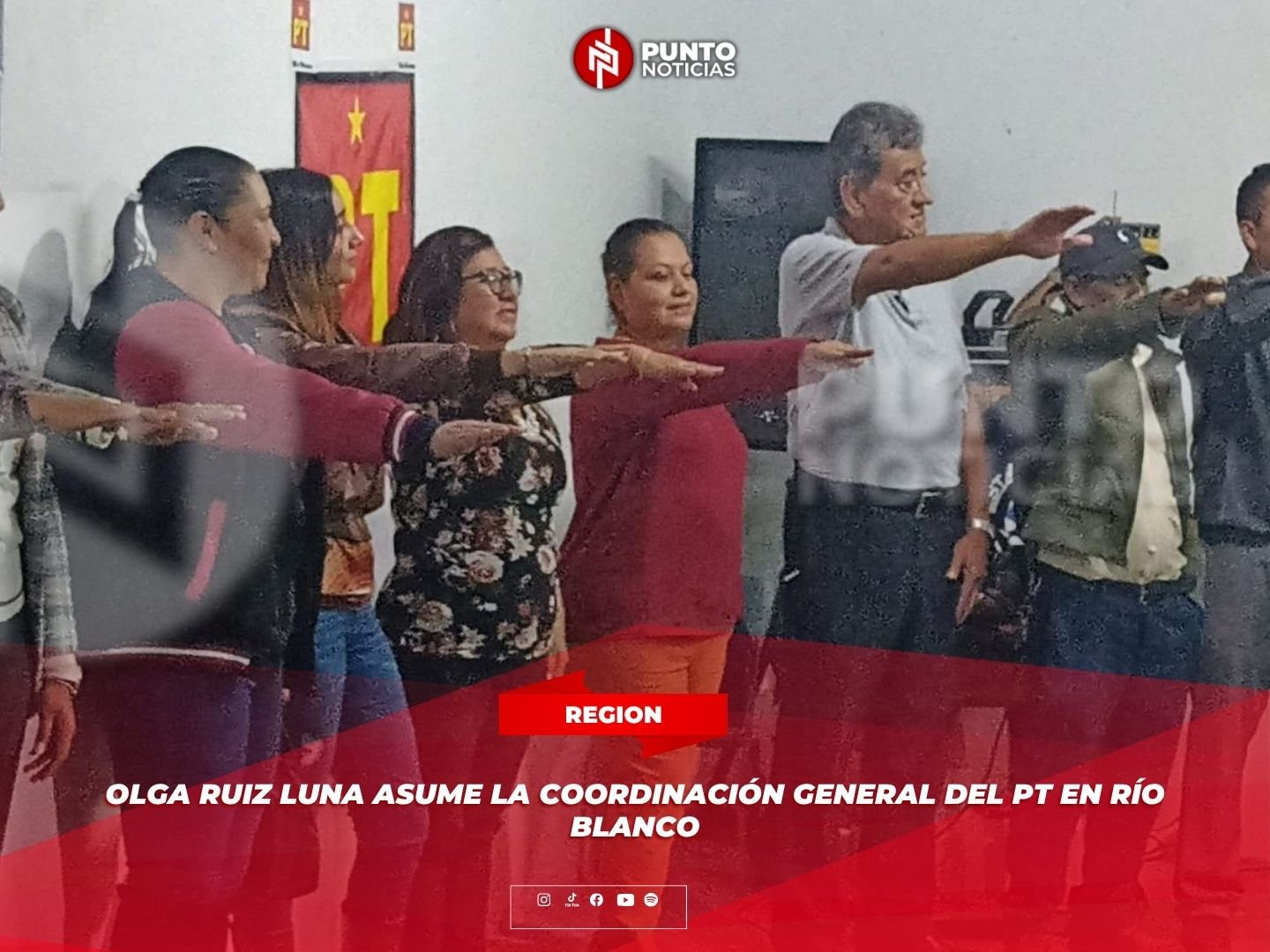 Olga Ruiz Luna asume la Coordinación General del PT en Río Blanco