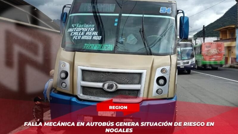 Falla Mecánica en Autobús Genera Situación de Riesgo en Nogales