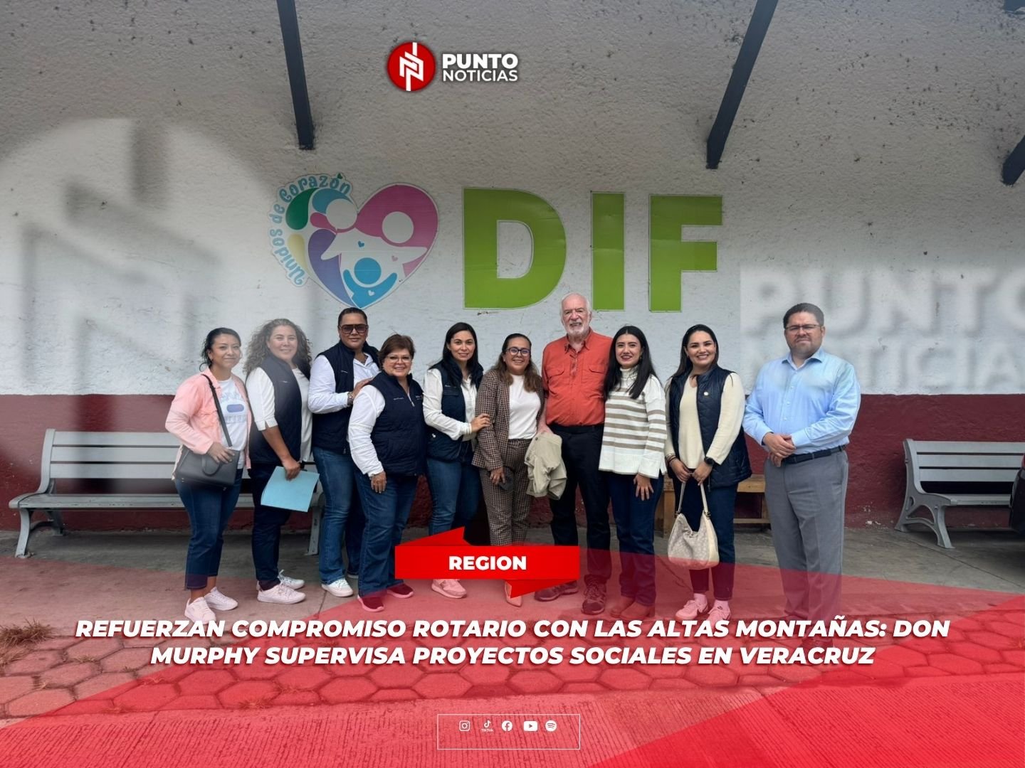 Refuerzan compromiso rotario con las Altas Montañas: Don Murphy supervisa proyectos sociales en Veracruz
