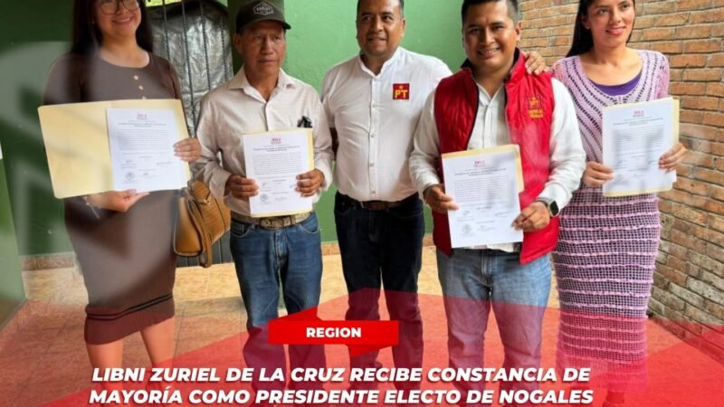 Libni Zuriel de la Cruz recibe constancia de mayoría como presidente electo de Nogales
