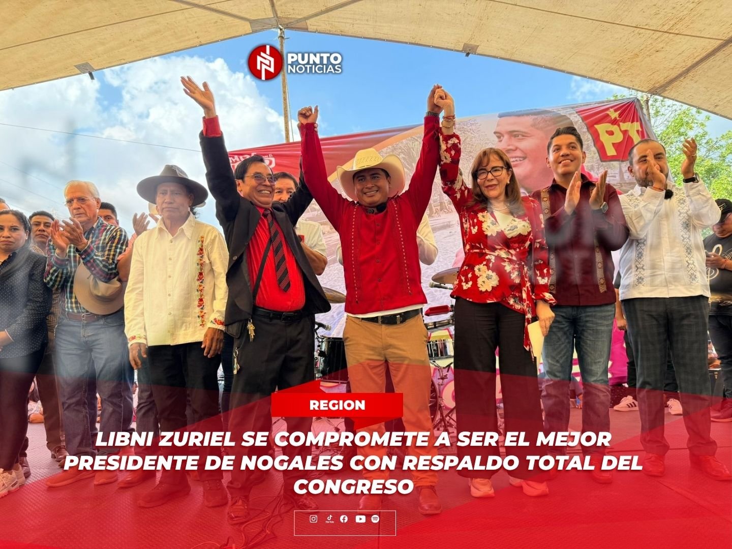 Libni Zuriel se compromete a ser el mejor presidente de Nogales con respaldo total del Congreso
