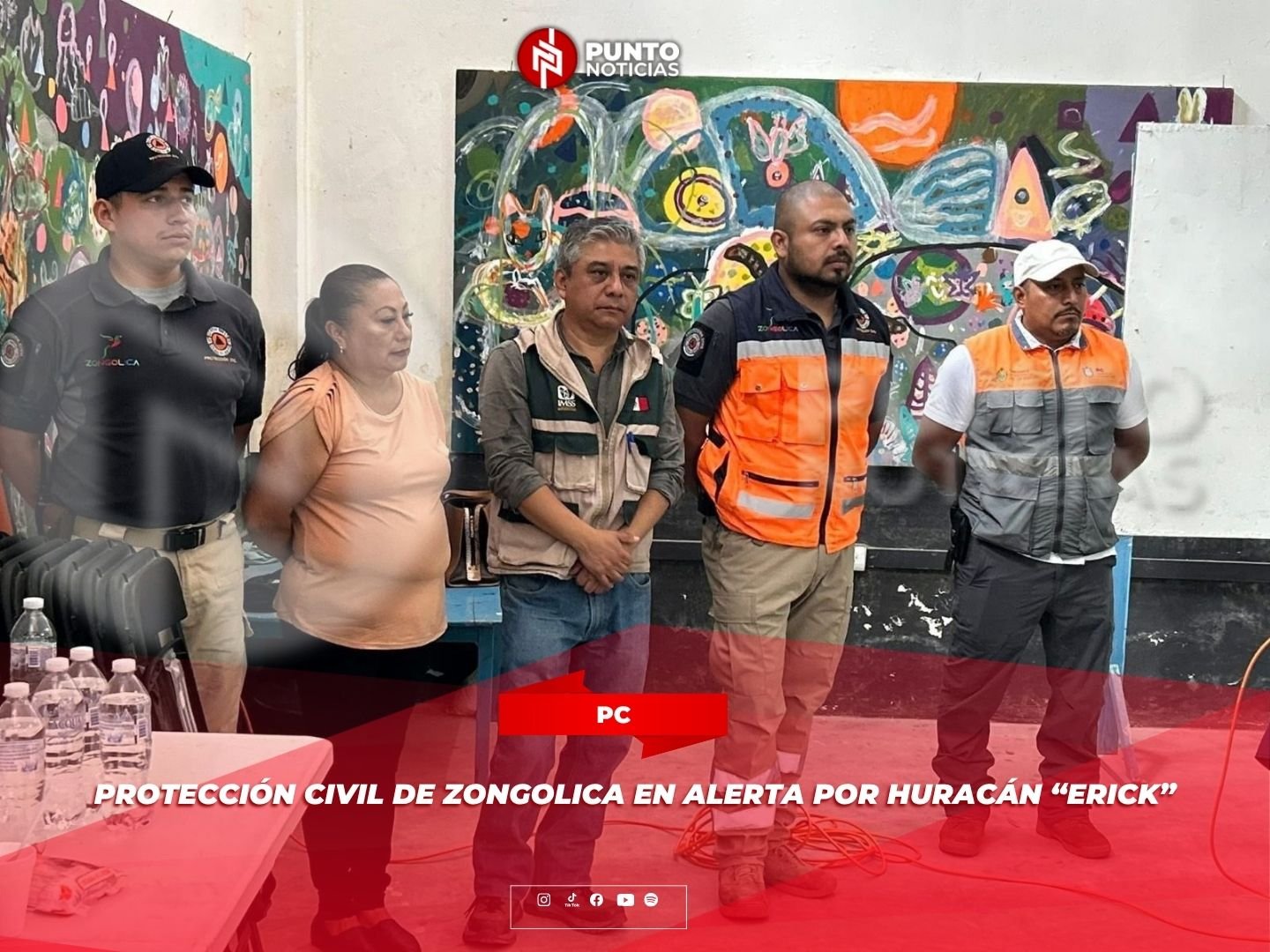 Protección Civil de Zongolica en alerta por huracán “Erick”