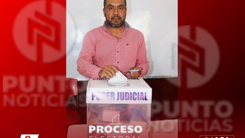 Gustavo Sánchez Ortiz participa en elecciones locales y judiciales en Camerino Z. Mendoza