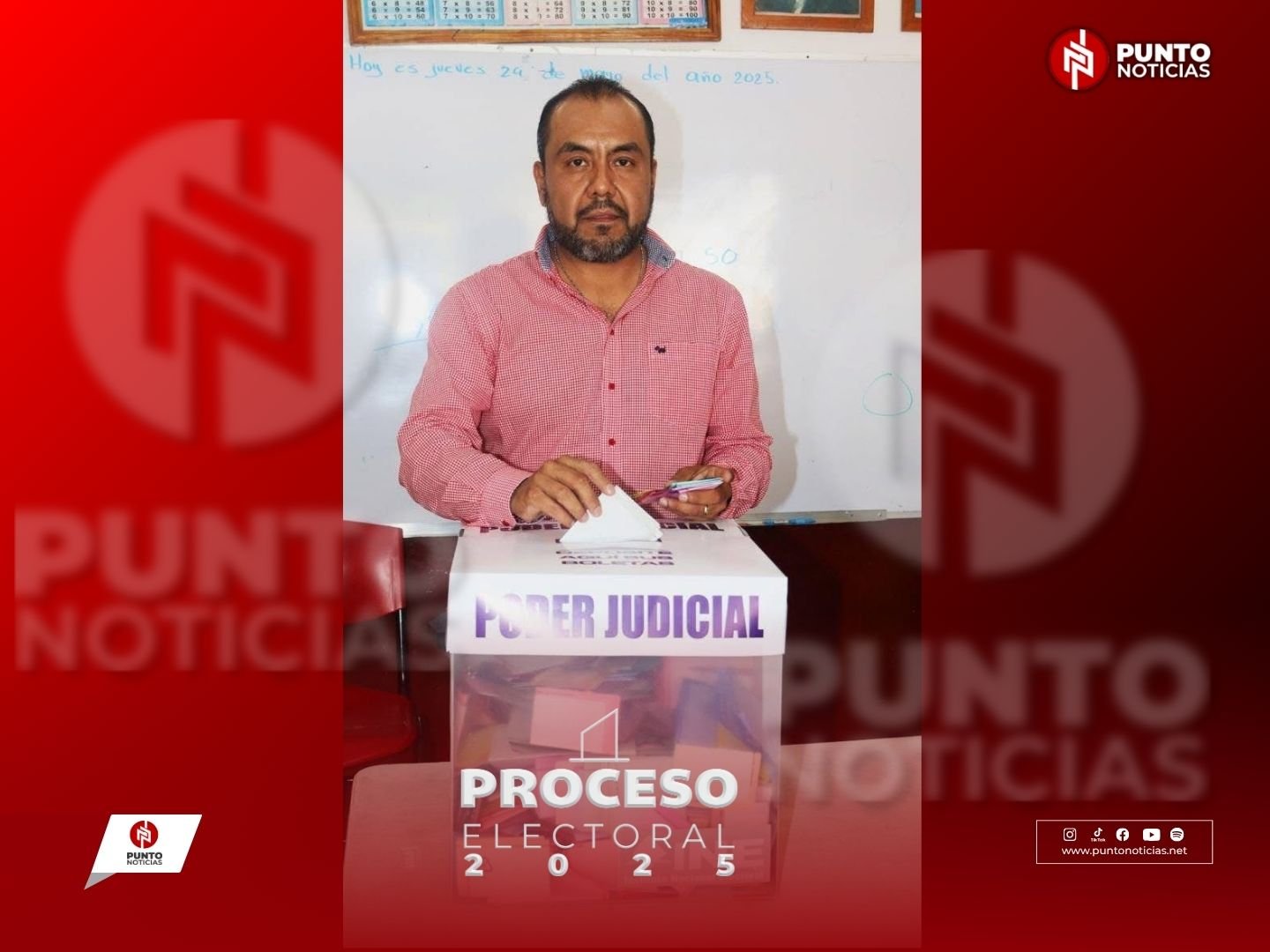 Gustavo Sánchez Ortiz participa en elecciones locales y judiciales en Camerino Z. Mendoza