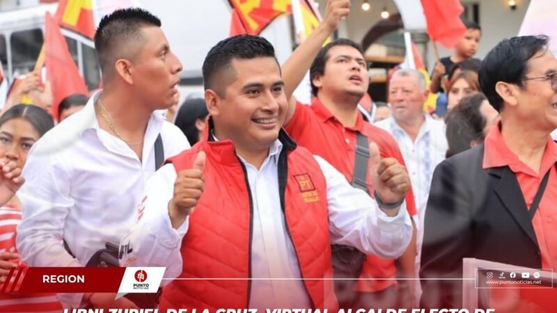 Libni Zuriel de la Cruz, virtual alcalde electo de Nogales tras contundente triunfo del PT