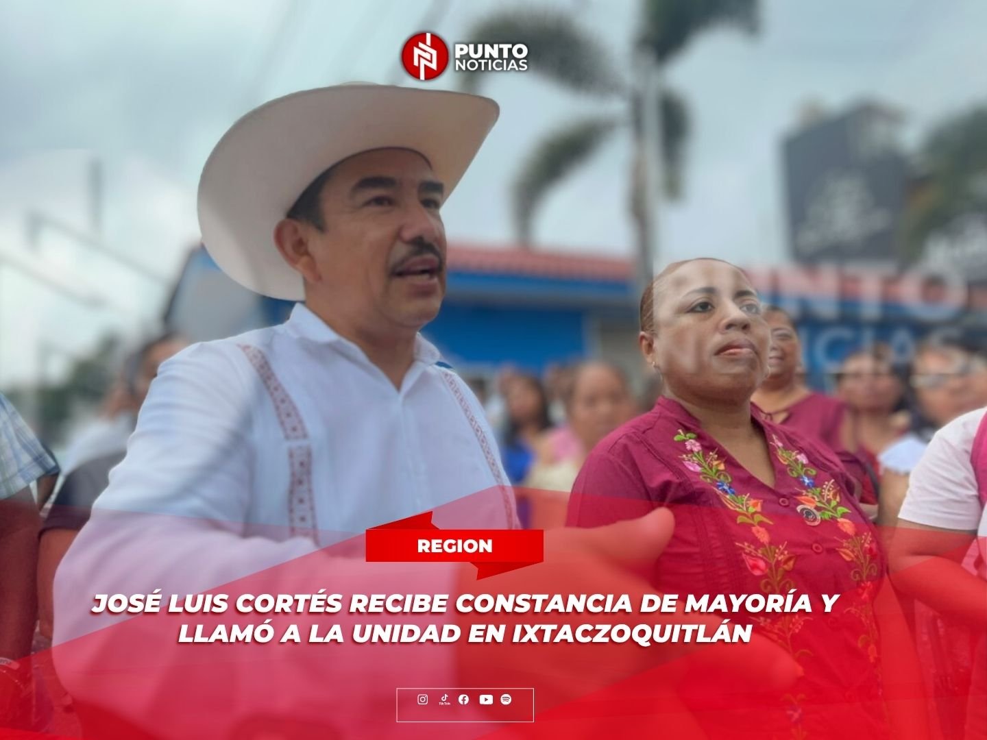 José Luis Cortés recibe constancia de mayoría y llamó a la unidad en Ixtaczoquitlán