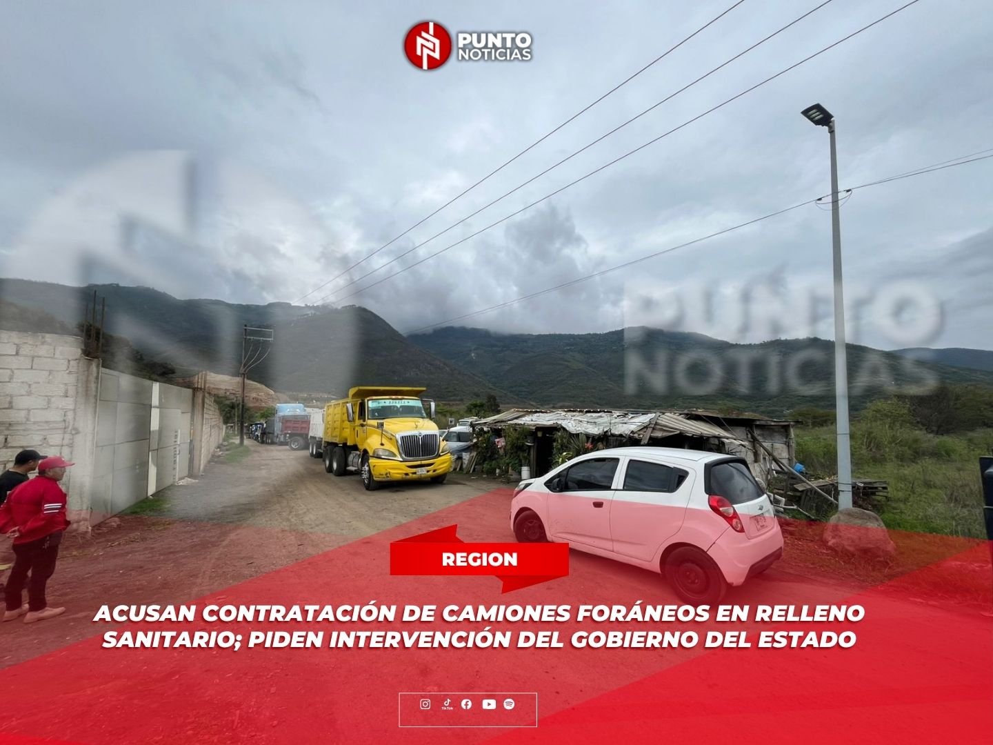 Acusan contratación de camiones foráneos en relleno sanitario; piden intervención del Gobierno del Estado