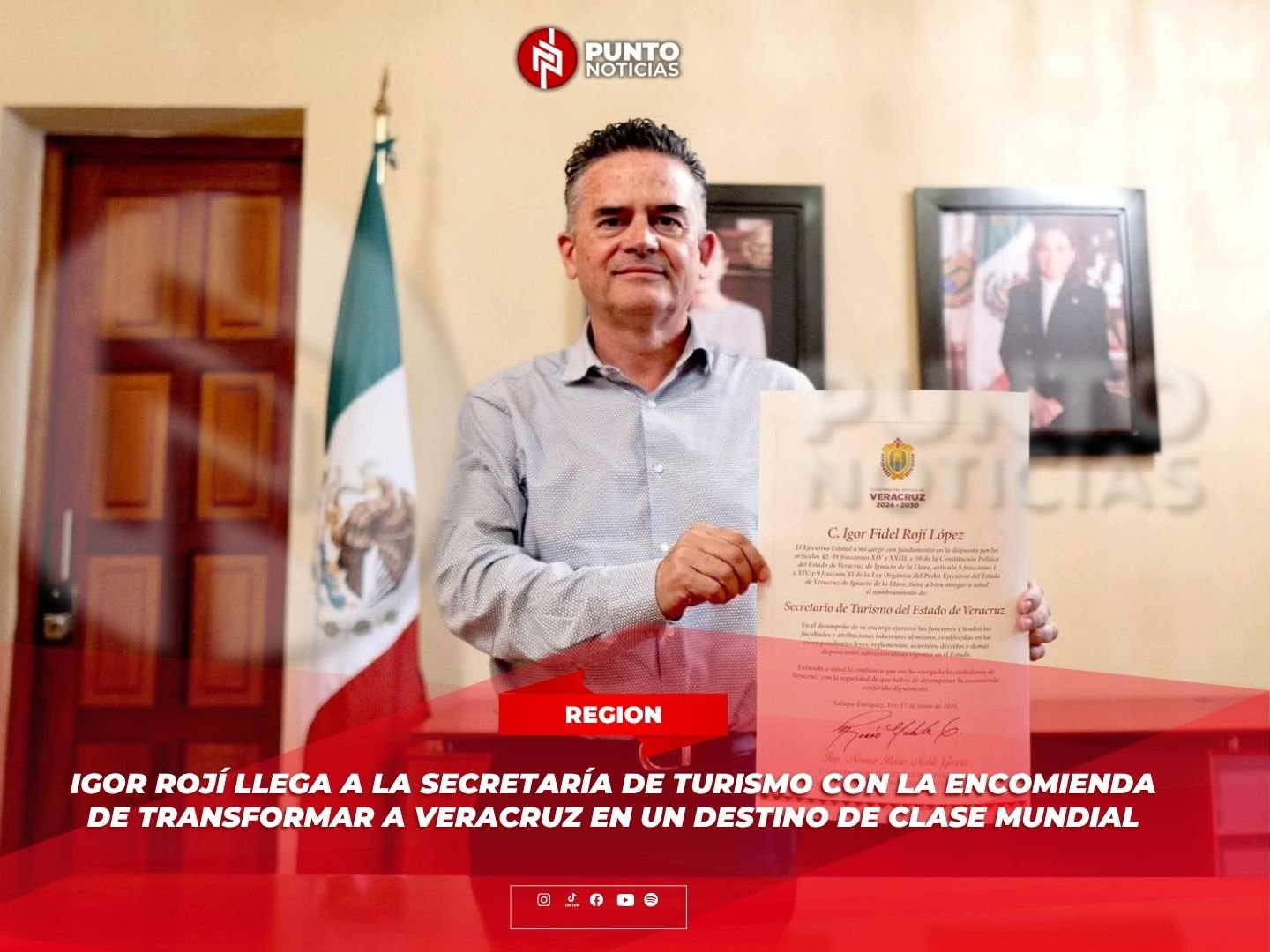 Igor Rojí llega a la Secretaría de Turismo con la encomienda de transformar a Veracruz en un destino de clase mundial