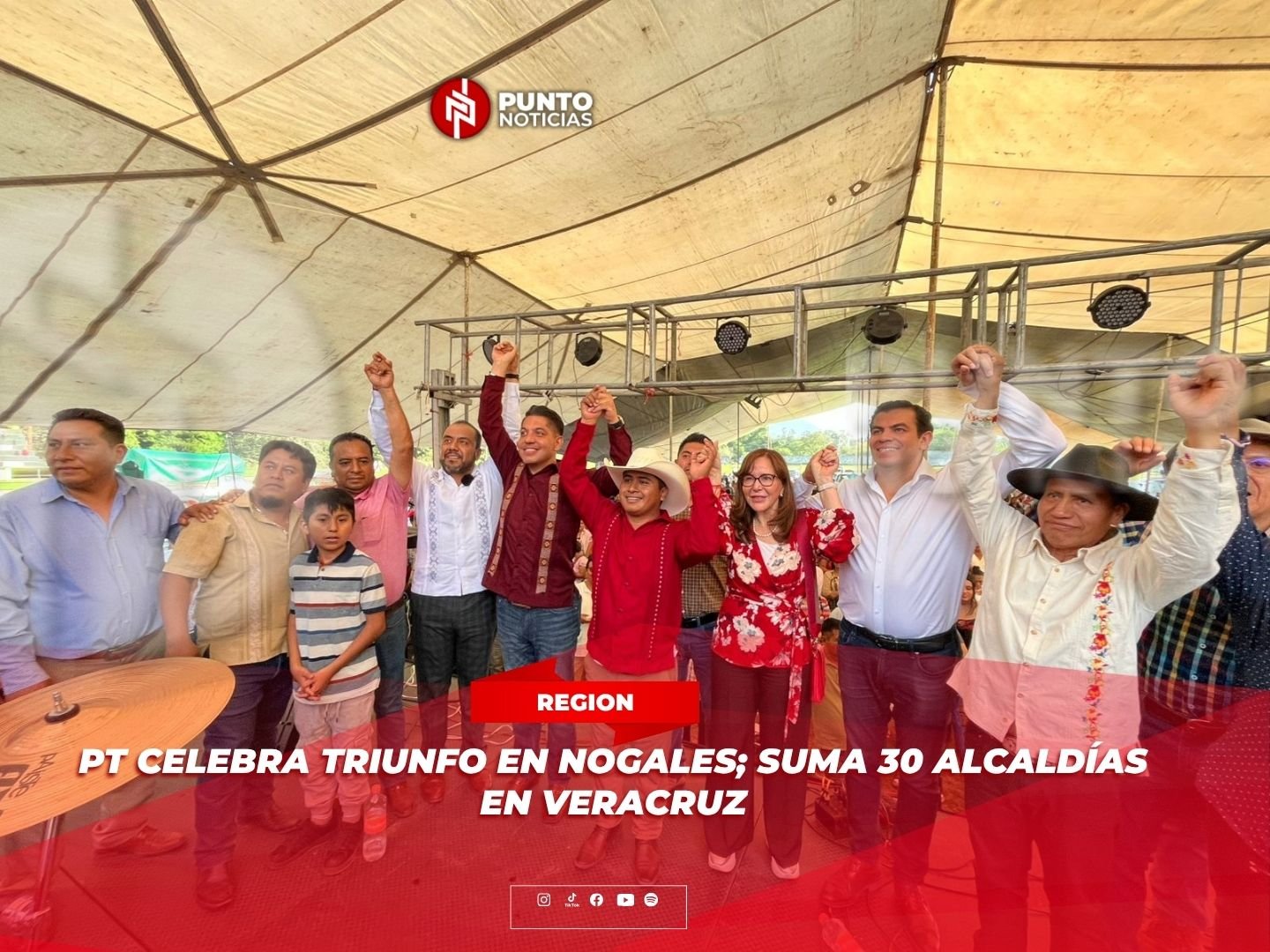 PT celebra triunfo en Nogales; suma 30 alcaldías en Veracruz