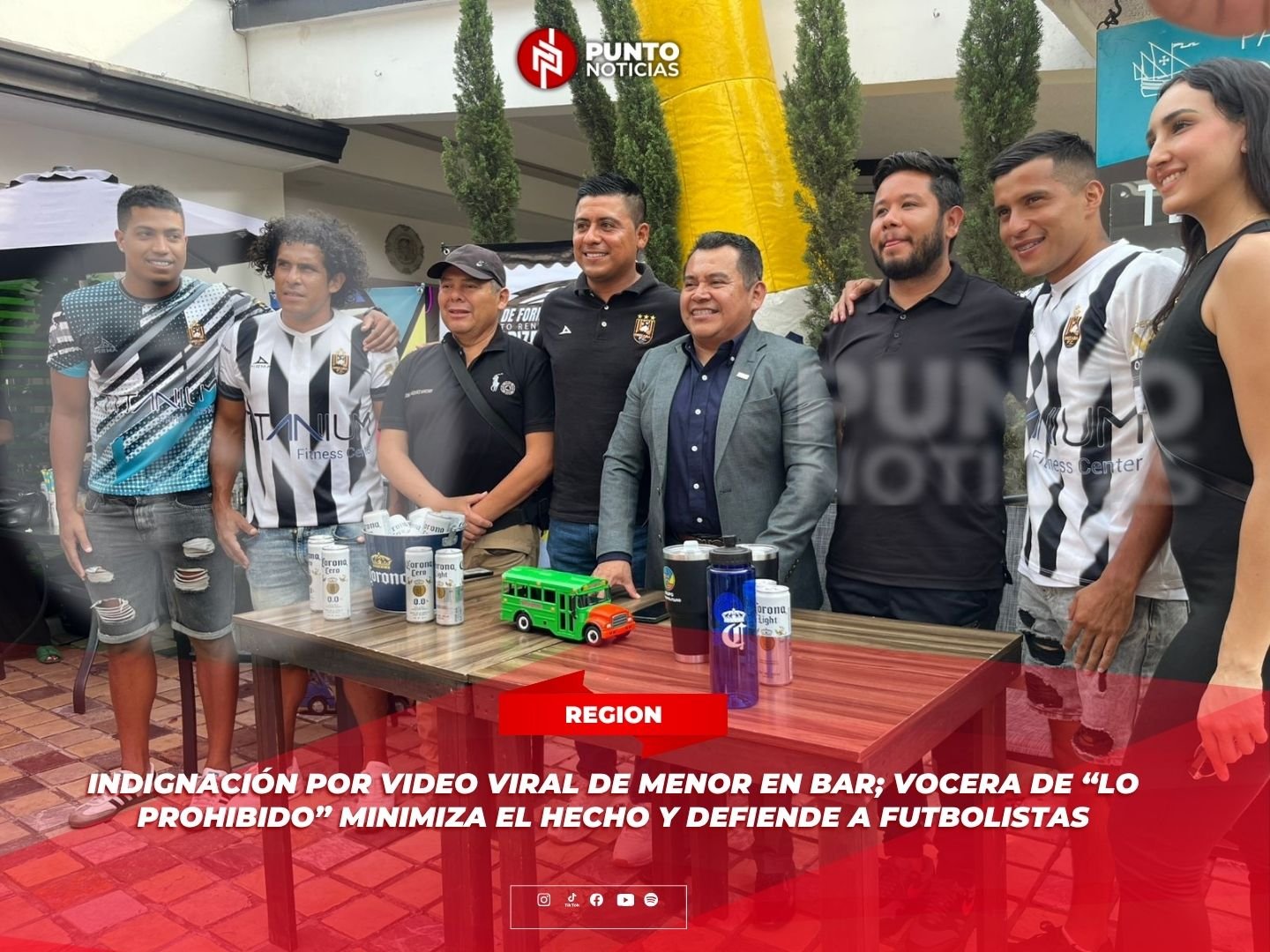 Indignación por video viral de menor en bar; vocera de “Lo Prohibido” minimiza el hecho y defiende a futbolistas