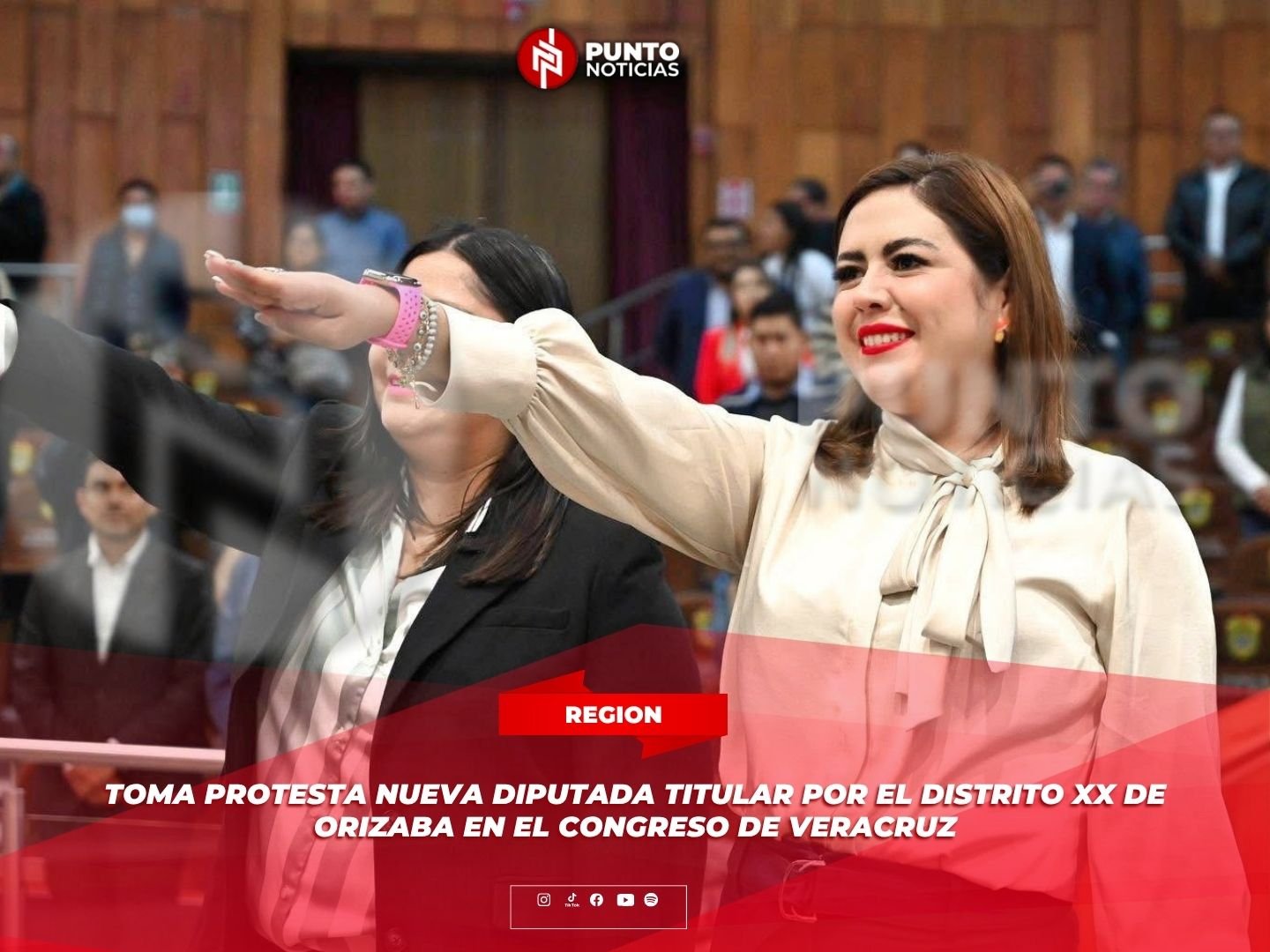 Toma protesta nueva diputada titular por el Distrito XX de Orizaba en el Congreso de Veracruz