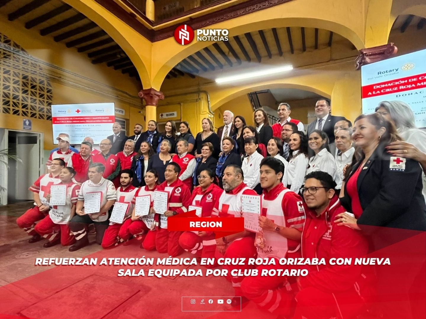 Refuerzan atención médica en Cruz Roja Orizaba con nueva sala equipada por Club Rotario