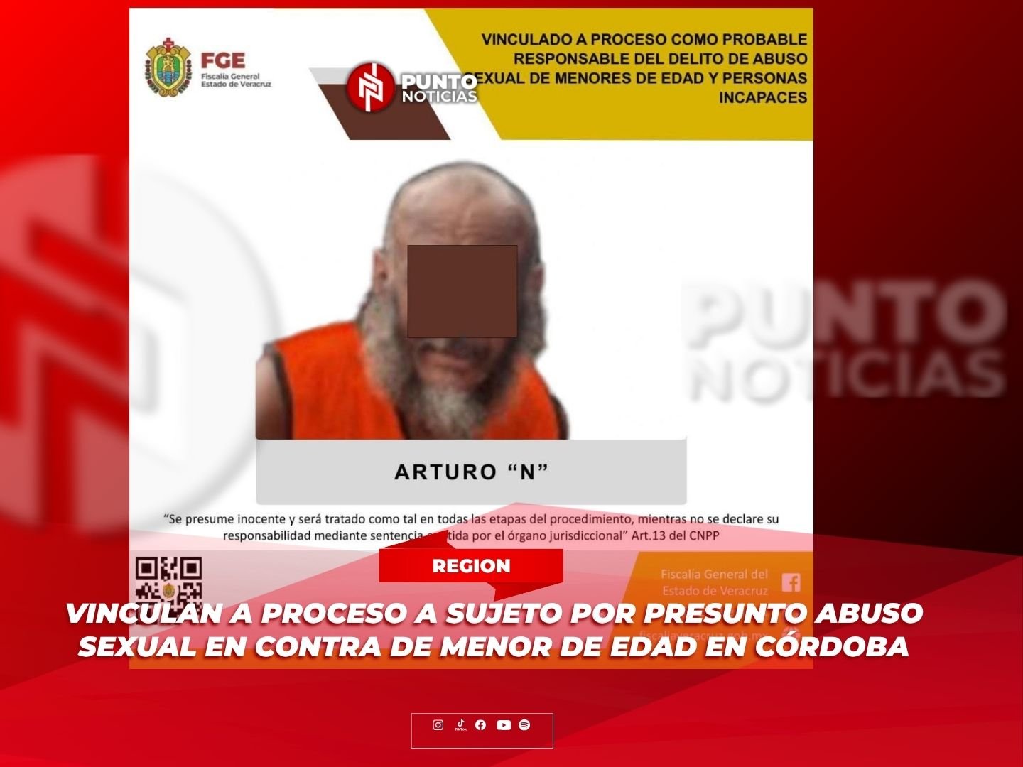 Vinculan a proceso a sujeto por presunto abuso sexual en contra de menor de edad en Córdoba