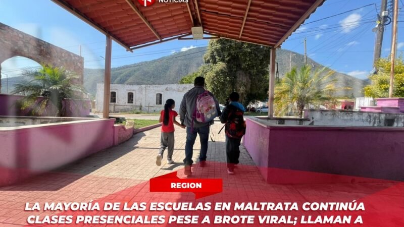 La mayoría de las escuelas en Maltrata continúa clases presenciales pese a brote viral; llaman a no generar alarma