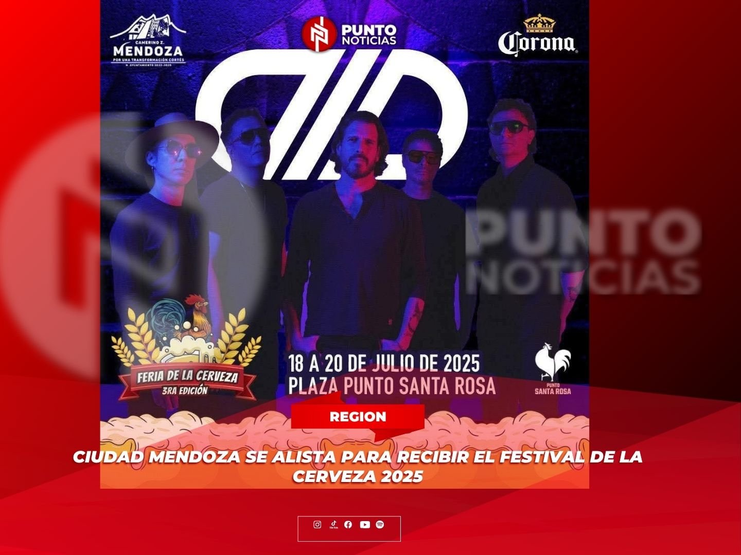 Ciudad Mendoza se alista para recibir el Festival de la Cerveza 2025