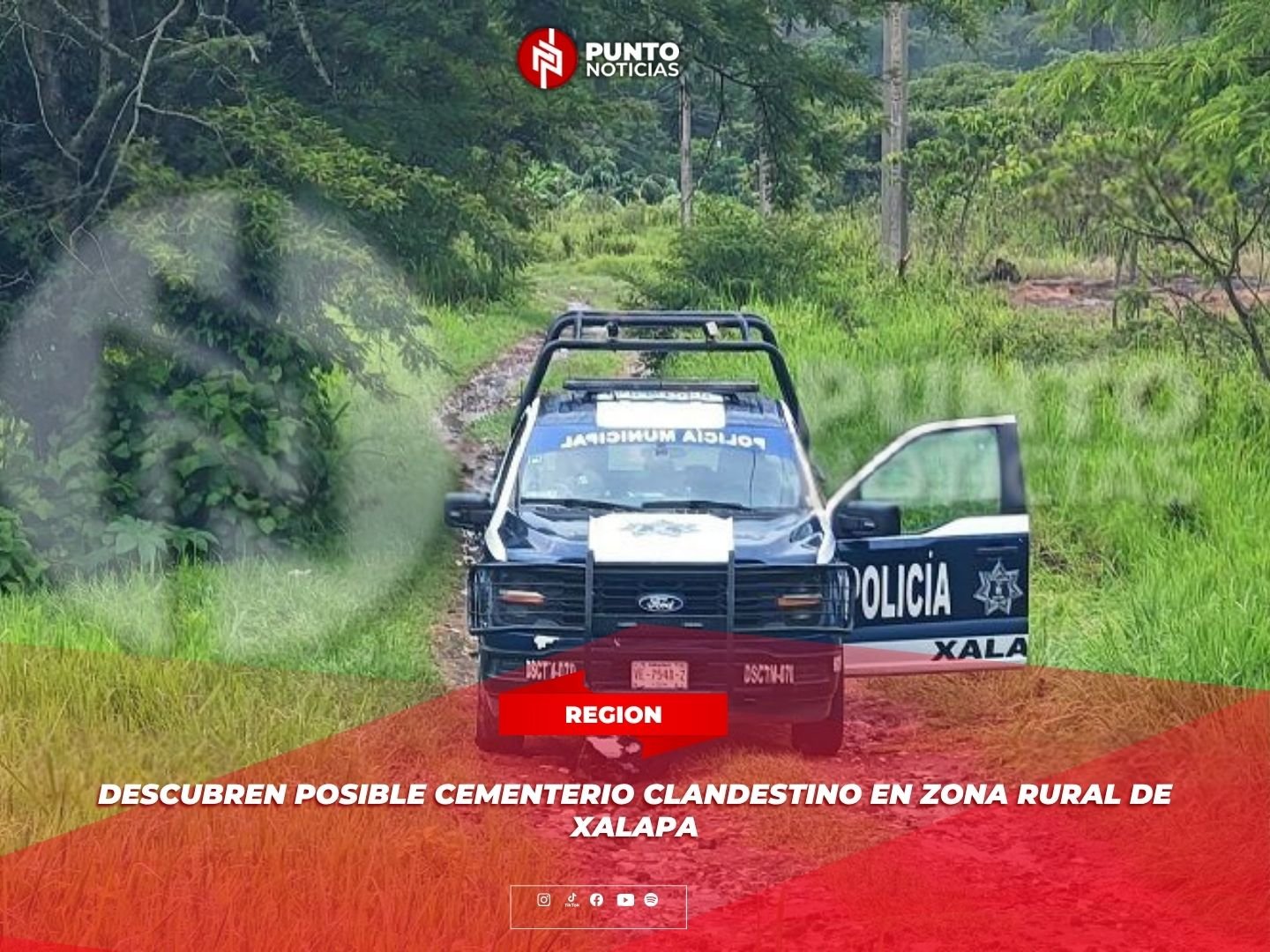 Descubren posible cementerio clandestino en zona rural de Xalapa