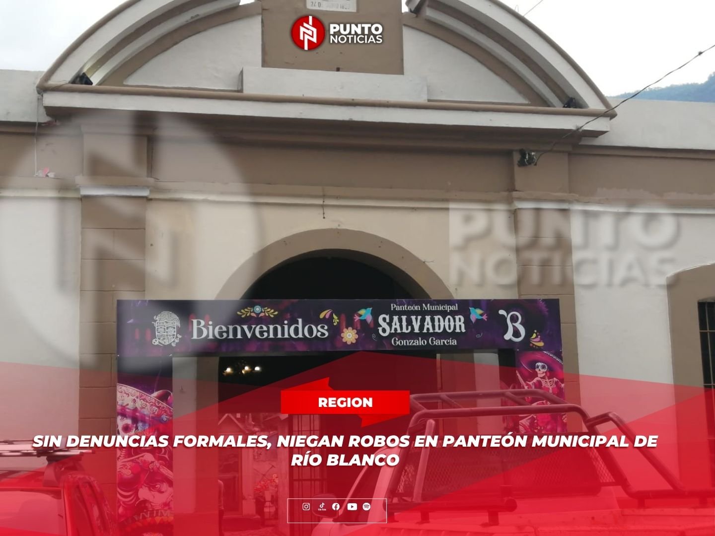 Sin denuncias formales, niegan robos en panteón municipal de Río Blanco