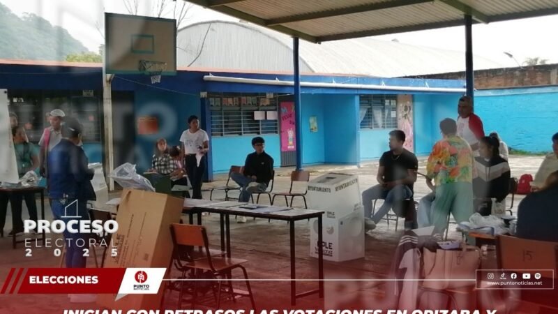 Inician con retrasos las votaciones en Orizaba y municipios aledaños