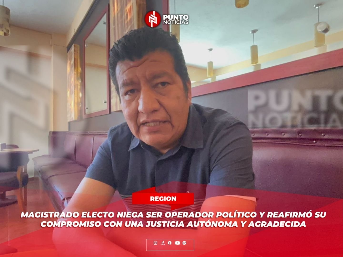 Magistrado Electo Niega Ser Operador Político y Reafirmó su Compromiso con una Justicia Autónoma y Agradecida