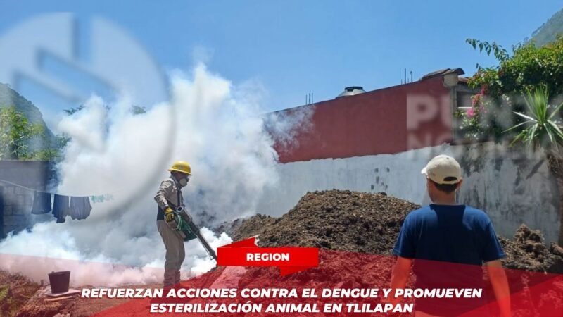 Refuerzan acciones contra el dengue y promueven esterilización animal en Tlilapan