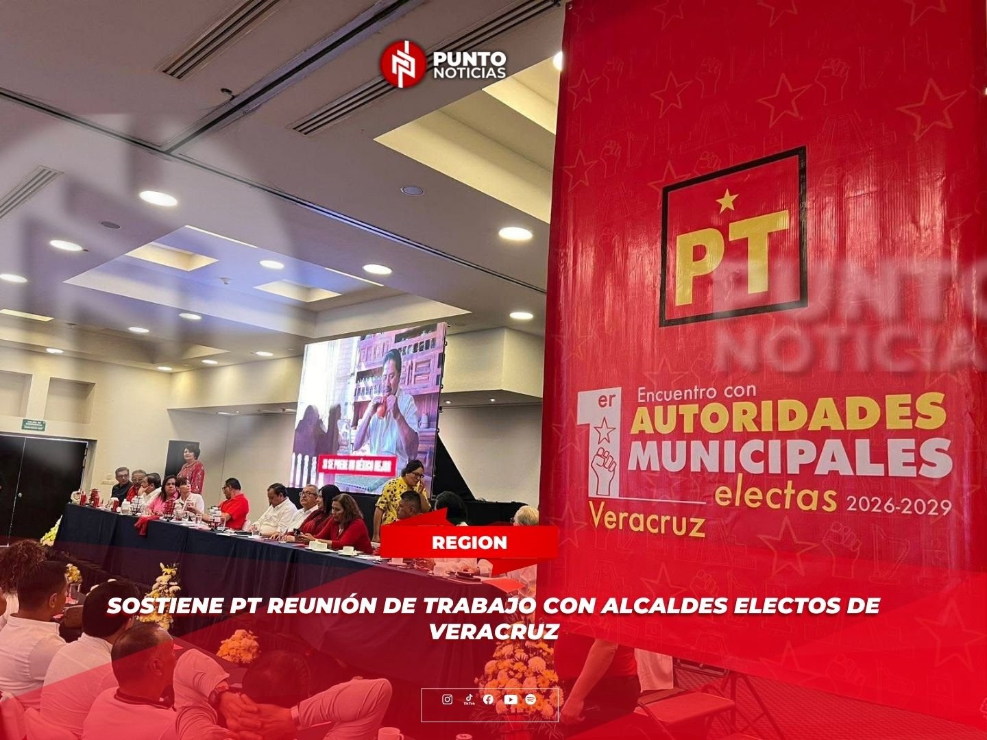 Sostiene PT reunión de trabajo con alcaldes electos de Veracruz