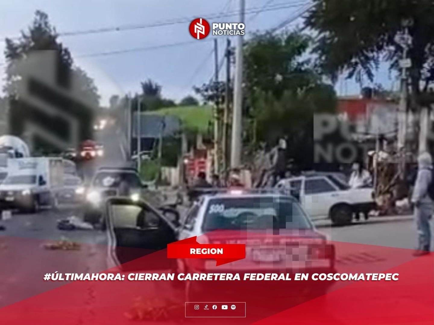 CIERRAN CARRETERA FEDERAL EN COSCOMATEPEC