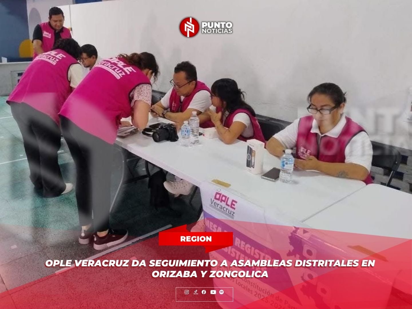 OPLE Veracruz da seguimiento a asambleas distritales en Orizaba y Zongolica