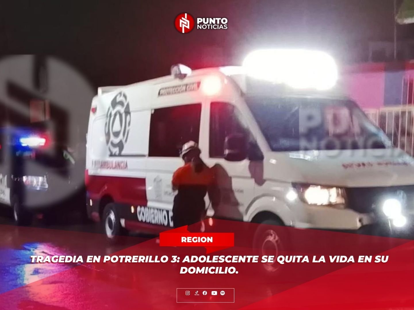 Tragedia en Potrerillo 3: adolescente se quita la vida en su domicilio.