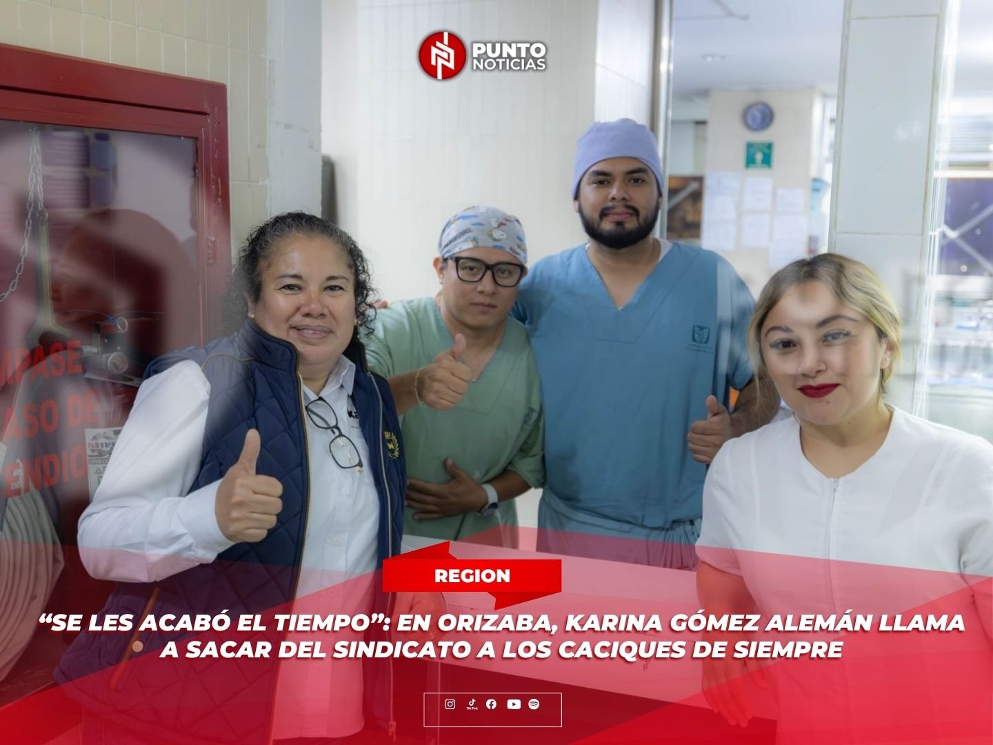 “Se les acabó el tiempo”: en Orizaba, Karina Gómez Alemán llama a sacar del sindicato a los caciques de siempre